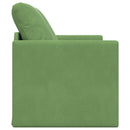 Sovesofa Lys grøn 204 x 122 x 60 cm Fløjl