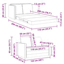 Sovesofa Lys grøn 204 x 122 x 60 cm Fløjl
