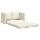 Sovesofa Creme 204 x 122 x 60 cm Fløjl