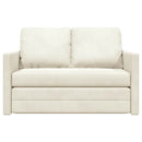 Sovesofa Creme 204 x 122 x 60 cm Fløjl