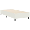 Platform sengestel Creme 90 x 190 cm Velourstof