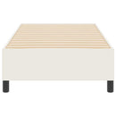 Platform sengestel Creme 90 x 190 cm Velourstof