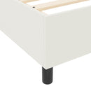 Platform sengestel Creme 140 x 200 cm Velourstof