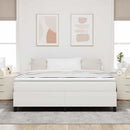 Platform sengestel Creme 180 x 200 cm Velourstof
