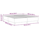 Platform sengestel Creme 180 x 200 cm Velourstof