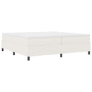 Platform sengestel Creme 200 x 200 cm Velourstof