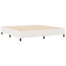 Platform sengestel Creme 200 x 200 cm Velourstof