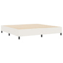 Platform sengestel Creme 200 x 200 cm Velourstof