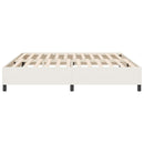 Platform sengestel Creme 200 x 200 cm Velourstof