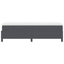 Box spring seng Mørkegrå og Hvid 80 x 200 cm Velourstof