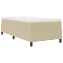 Box spring seng Lys Grå og Hvid 80 x 200 cm Velourstof