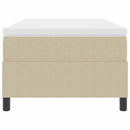 Box spring seng Lys Grå og Hvid 80 x 200 cm Velourstof
