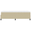 Box spring seng Lys Grå og Hvid 80 x 200 cm Velourstof