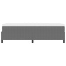 Box spring seng Lys Grå og Hvid 90 x 190 cm Velourstof