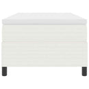 Box spring seng Creme og hvid 90 x 190 cm Velourstof