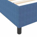 Box spring seng Blå og Hvid 90 x 190 cm Velourstof