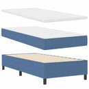 Box spring seng Blå og Hvid 90 x 190 cm Velourstof