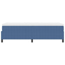 Box spring seng Blå og Hvid 90 x 190 cm Velourstof