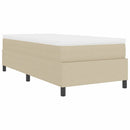 Box spring seng Lys Grå og Hvid 100 x 200 cm Velourstof
