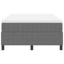 Box spring seng Lys Grå og Hvid 120 x 190 cm Velourstof