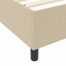 Box spring seng Lys Grå og Hvid 120 x 190 cm Velourstof