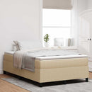 Box spring seng Lys Grå og Hvid 120 x 190 cm Velourstof
