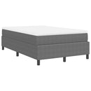 Box spring seng Lys Grå og Hvid 120 x 200 cm Velourstof