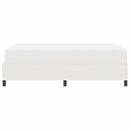 Box spring seng Creme og hvid 120 x 200 cm Velourstof