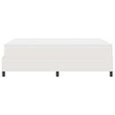 Box spring seng Creme og hvid 140 x 200 cm Velourstof