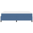 Box spring seng Blå og Hvid 140 x 200 cm Velourstof