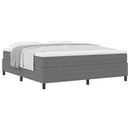 Box spring seng Lys Grå og Hvid 180 x 200 cm Velourstof