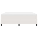 Box spring seng Creme og hvid 180 x 200 cm Velourstof