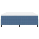 Box spring seng Blå og Hvid 180 x 200 cm Velourstof