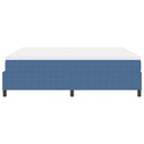 Box spring seng Blå og Hvid 180 x 200 cm Velourstof
