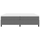 Box spring seng Lys Grå og Hvid 200 x 200 cm Velourstof