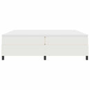 Box spring seng Creme og hvid 200 x 200 cm Velourstof