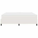 Box spring seng Creme og hvid 200 x 200 cm Velourstof
