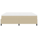 Box spring seng Lys Grå og Hvid 200 x 200 cm Velourstof