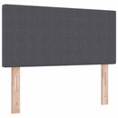 Box spring seng Mørkegrå og Hvid 90 x 190 cm Velourstof