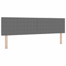 Box spring seng Lys Grå og Hvid 180 x 200 cm Velourstof