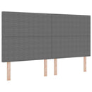 Box spring seng Lys Grå og Hvid 180 x 200 cm Velourstof