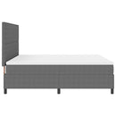 Box spring seng Lys Grå og Hvid 180 x 200 cm Velourstof