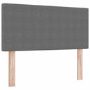 LED Box Spring Bed Lys Grå og Hvid 100 x 200 cm Velourstof