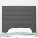 Hovedgærde Mørkegrå 80 cm Stof