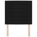 Hovedgærde Sort 80 cm Stof