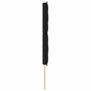 Hovedgærde Sort 200 cm Stof