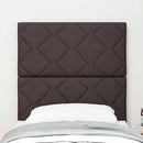 Hovedgærde Mørk Brun 80 cm Stof