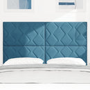 Hovedgærde Mørk blå 160 cm Fløjl
