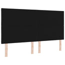 Hovedgærde Sort 180 cm Stof
