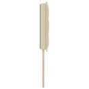 LED sengegavl med LED-lysstrimler Creme 160 cm Stof
